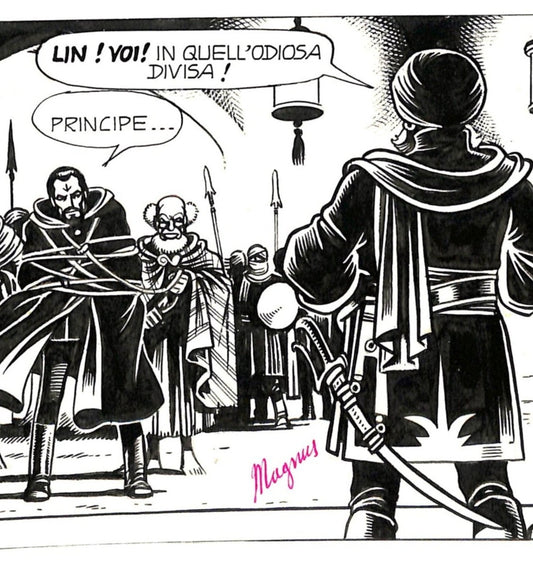 Magnus – Illustrazione Originale "I Briganti" – Volume 2, Pagina 12