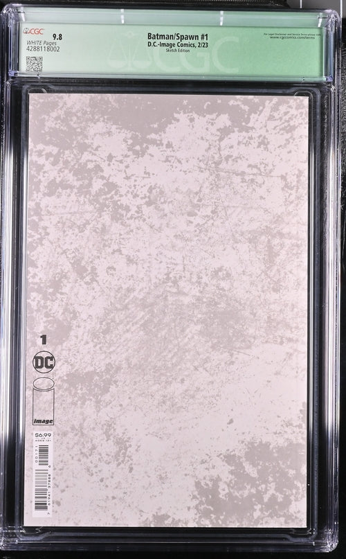 Batman/Spawn #1 - CGC 9.8 - Sketch Edition and Signature by Ken Haeser - DC/Image Comics