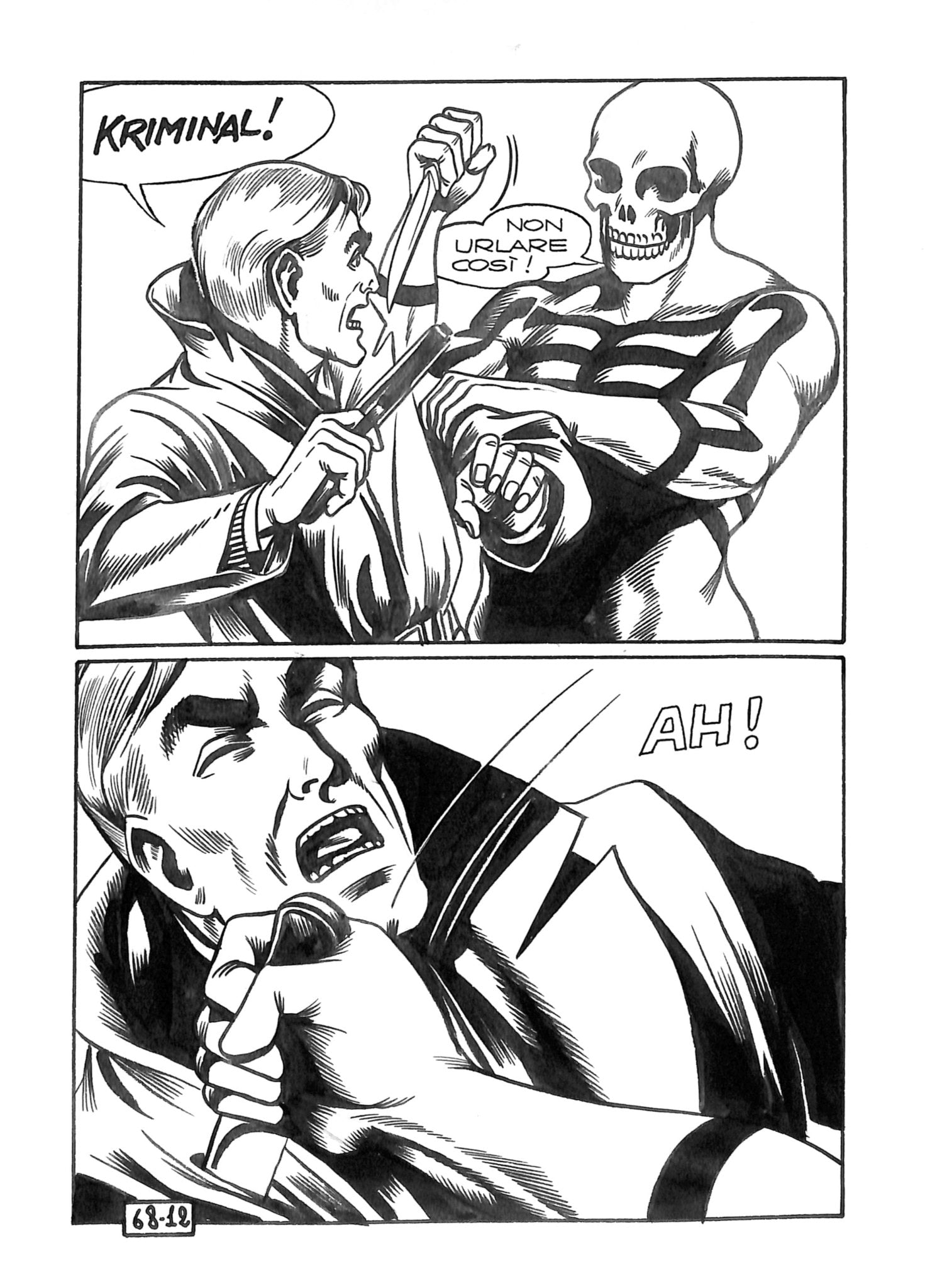 Kriminal - Magnus - Tavola originale - "L'aguzzino" Albo 68 pag. 12 - Momart