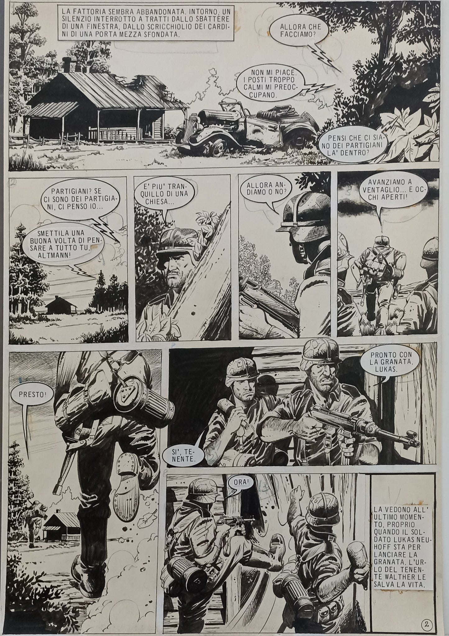 Rubio – 8 Tavole Originali – "La profezia" (Lancio Story n.32, 1982) – Serie Completa