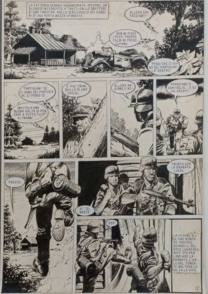 Rubio – 8 Tavole Originali – "La profezia" (Lancio Story n.32, 1982) – Serie Completa