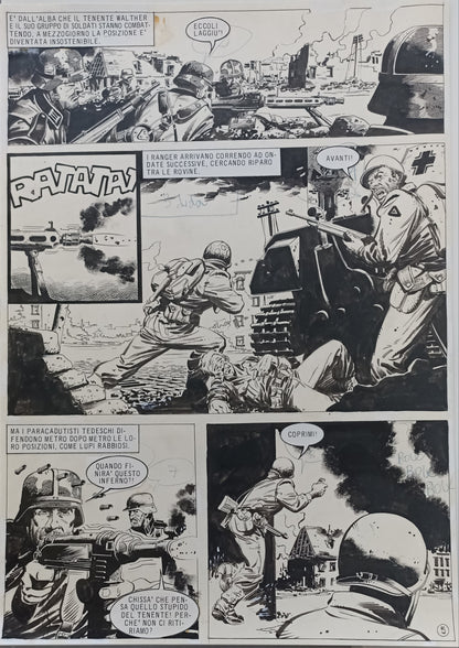 Rubio – 8 Tavole Originali – "La profezia" (Lancio Story n.32, 1982) – Serie Completa