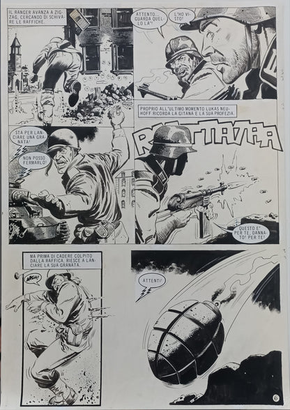 Rubio – 8 Tavole Originali – "La profezia" (Lancio Story n.32, 1982) – Serie Completa