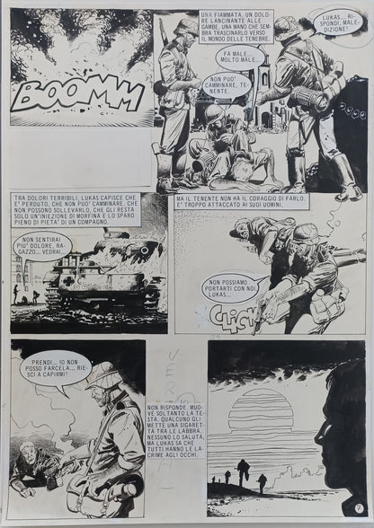 Rubio – 8 Tavole Originali – "La profezia" (Lancio Story n.32, 1982) – Serie Completa