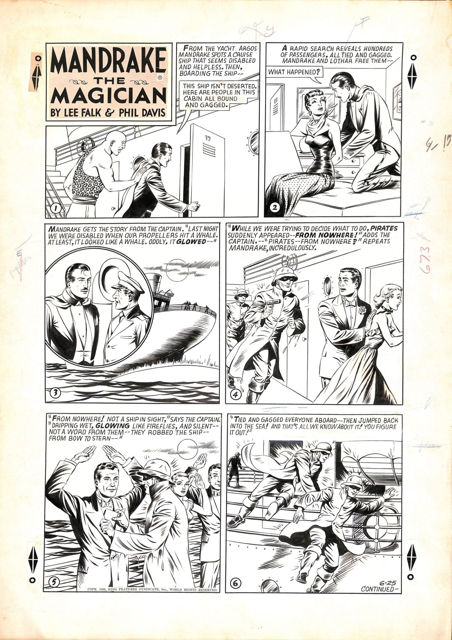 Lee Falk and Phil Davis - Mandrake the Magician - Momart
