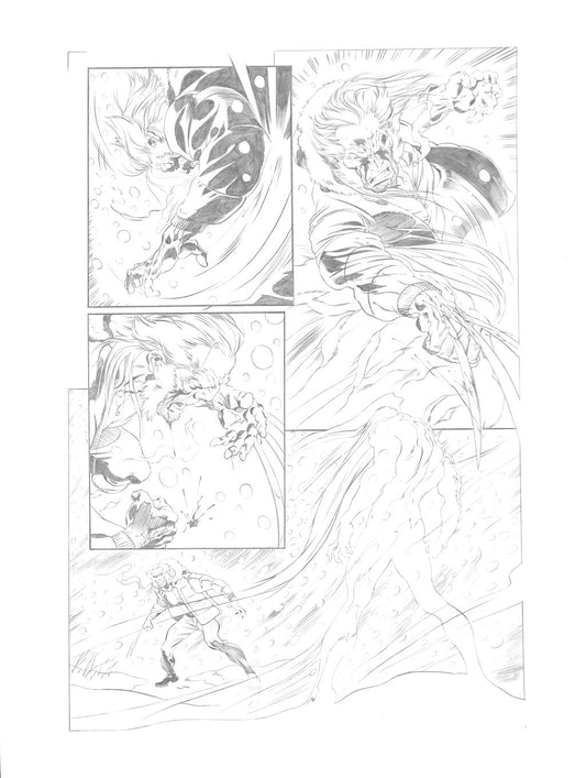 Claudio Castellini – Tavola Originale "Wolverine: The End #2" – Tavola 18 (2004)